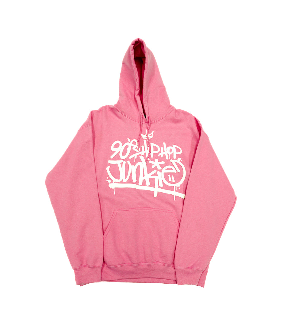 Pink 90shiphopjunkie Hoody w/puff paint