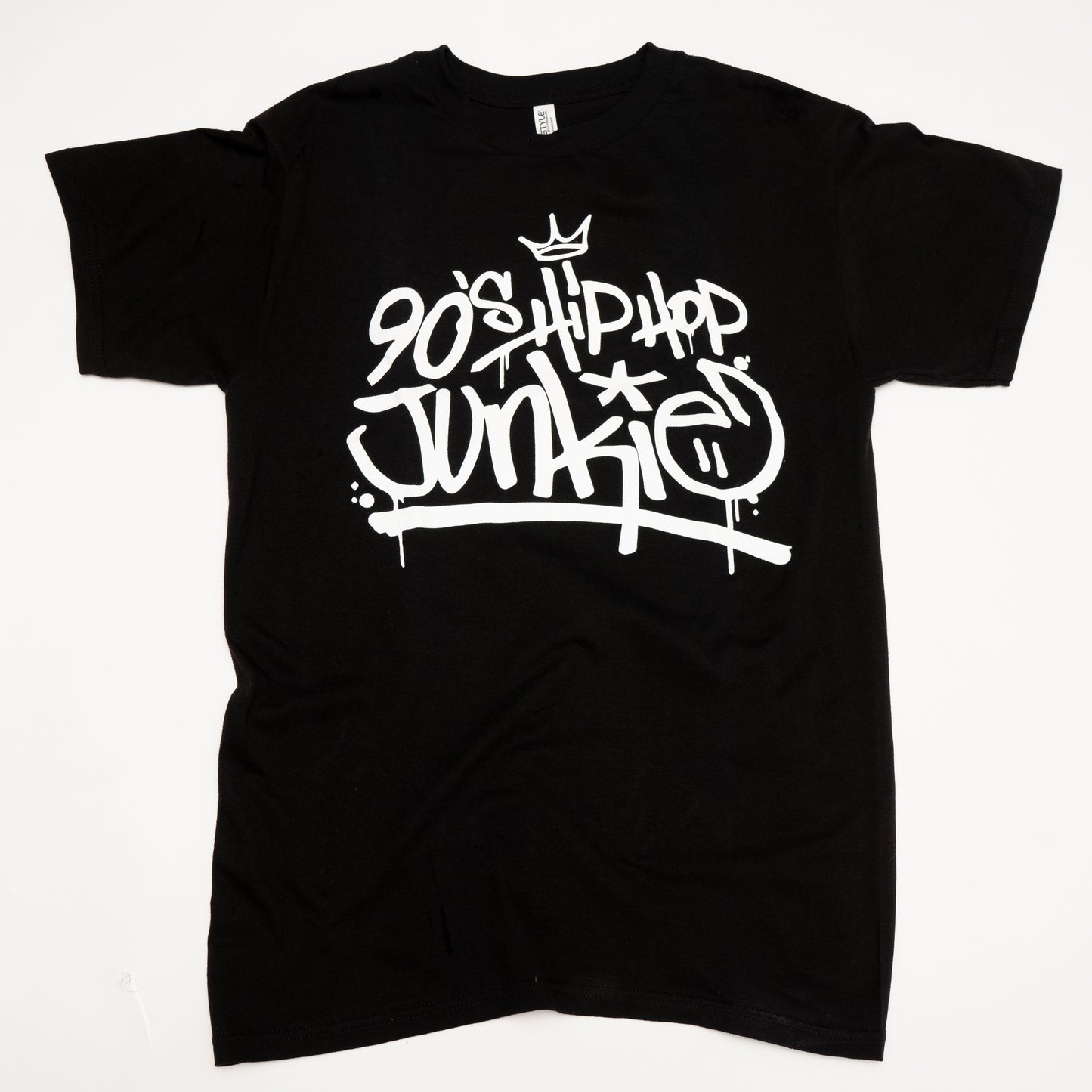 90SHIPHOPJUNKIE LOGO T blk